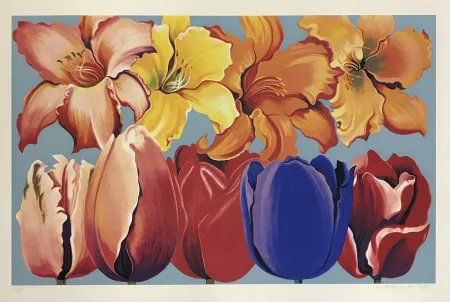 シルクスクリーン Nesbitt - ISLAND OF FLOWERS