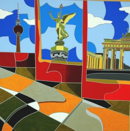 シルクスクリーン Nespolo - Berlino