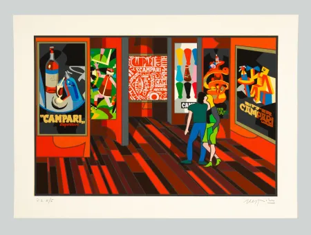 シルクスクリーン Nespolo - Campari