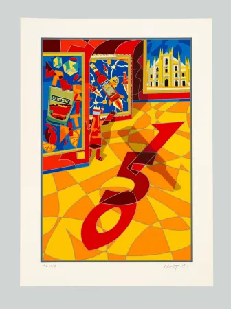 シルクスクリーン Nespolo - Campari