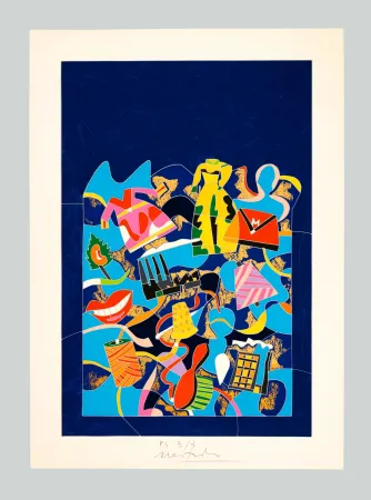 シルクスクリーン Nespolo - Composizione