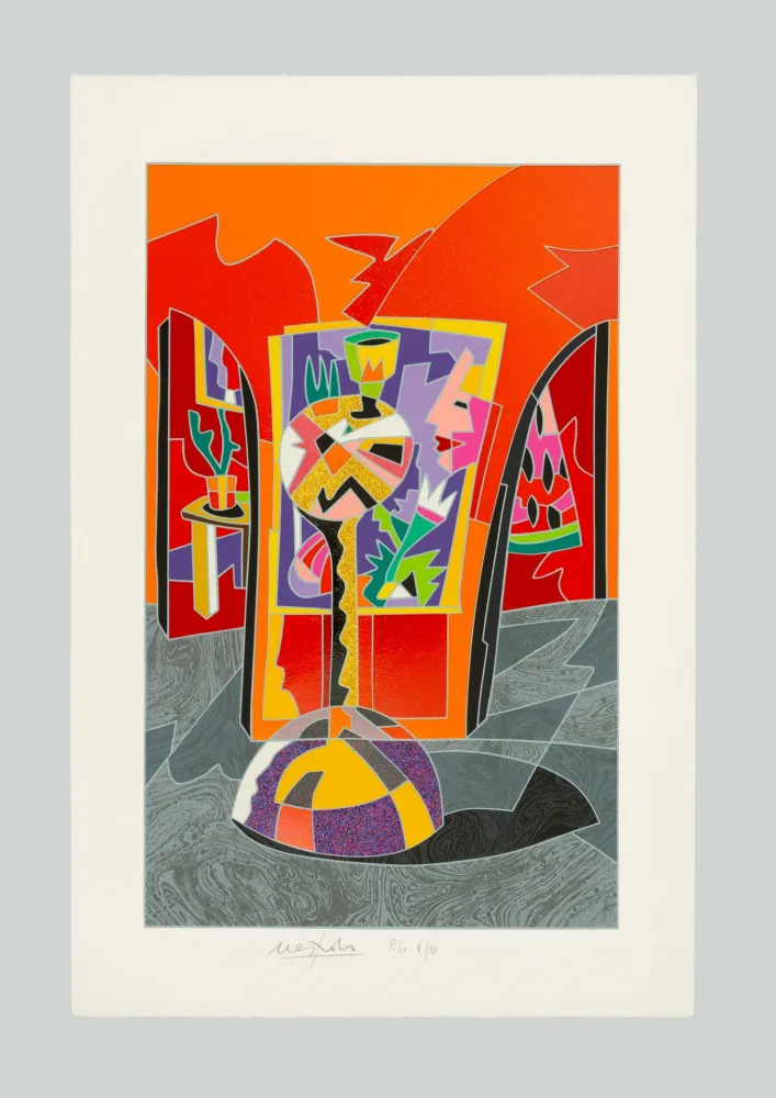 シルクスクリーン Nespolo - Composizione