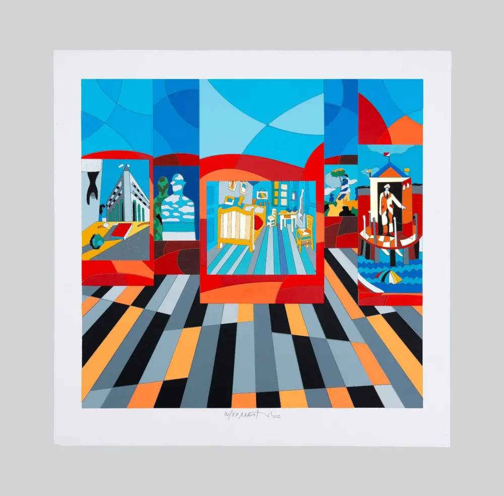 シルクスクリーン Nespolo - Composizione