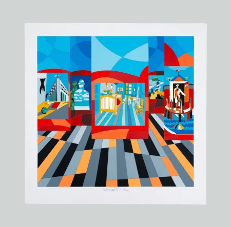 シルクスクリーン Nespolo - Composizione