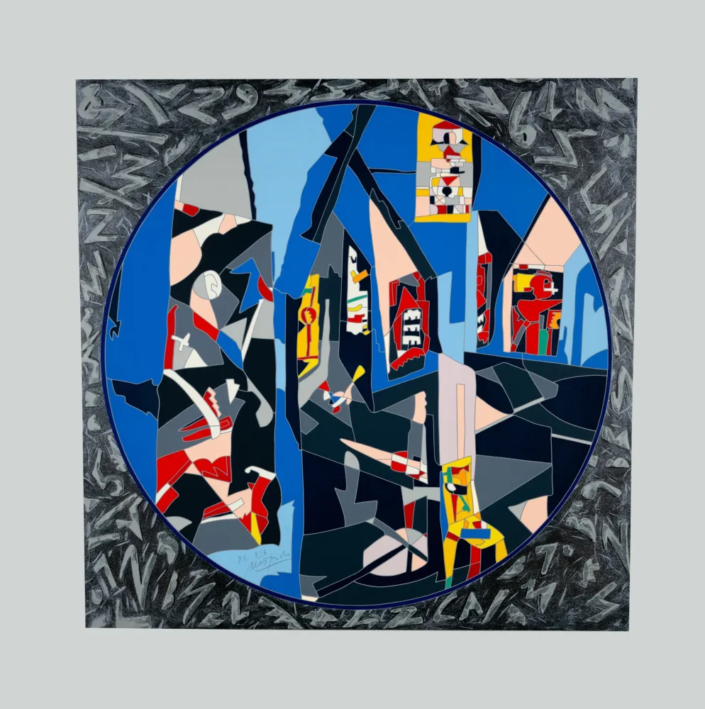 シルクスクリーン Nespolo - Composizione