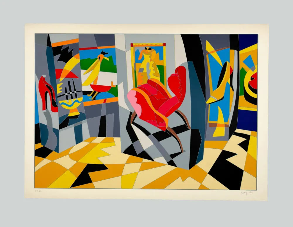 シルクスクリーン Nespolo - Composizione