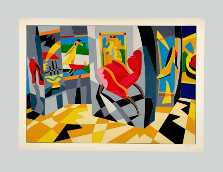 シルクスクリーン Nespolo - Composizione