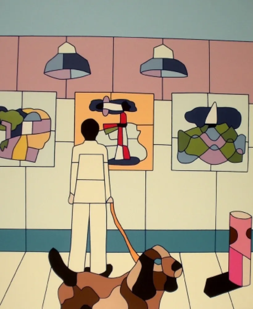 リトグラフ Nespolo - Composizione 