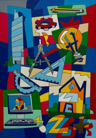 シルクスクリーン Nespolo - Constructor ad arte