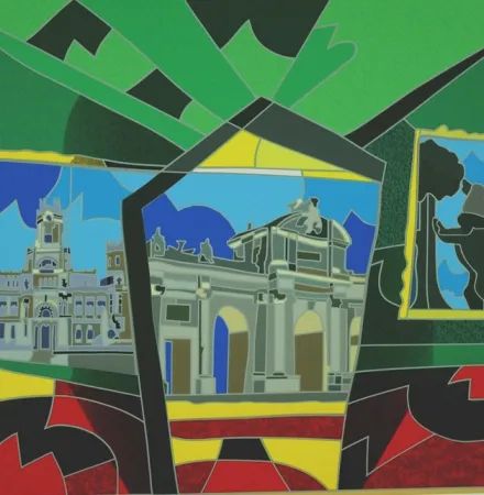 シルクスクリーン Nespolo - Madrid