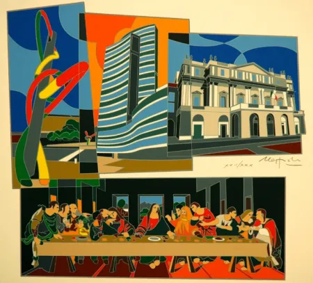 シルクスクリーン Nespolo - Milano 3