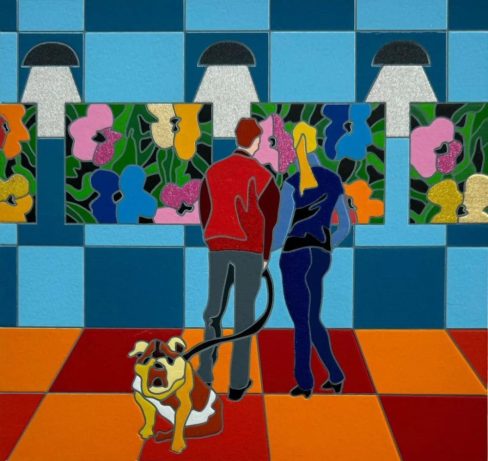 シルクスクリーン Nespolo - Pop walk