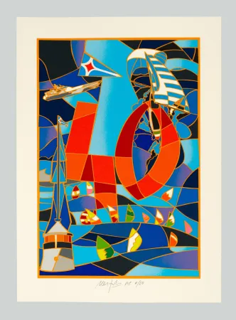 シルクスクリーン Nespolo - Quaranta