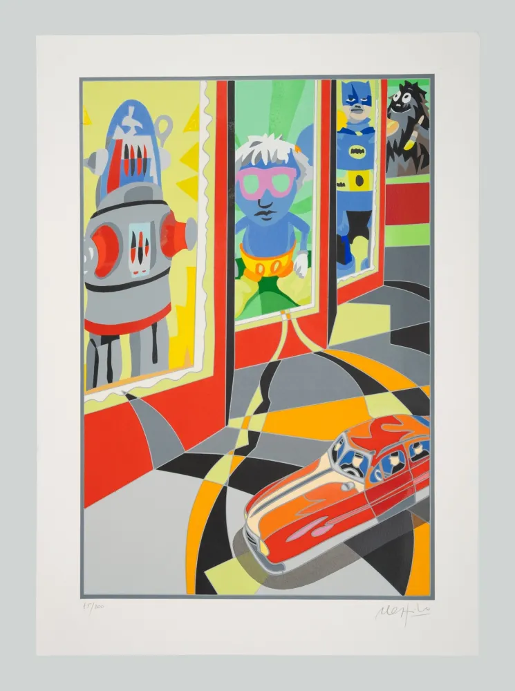 シルクスクリーン Nespolo - Robot