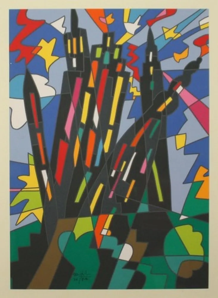 リトグラフ Nespolo - SENZA TITOLO