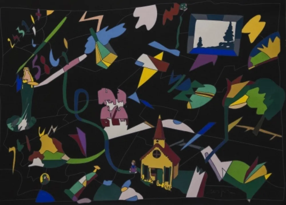 シルクスクリーン Nespolo - Senza titolo