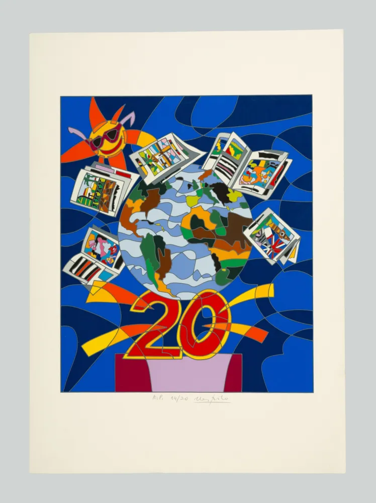 シルクスクリーン Nespolo - Venti