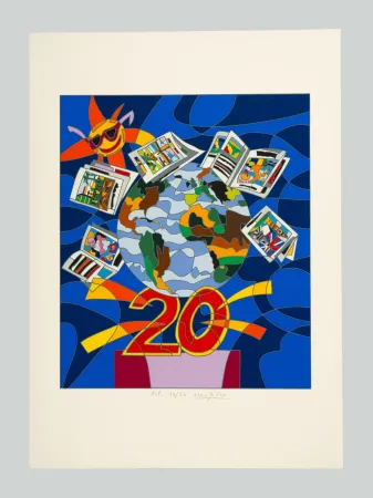 シルクスクリーン Nespolo - Venti