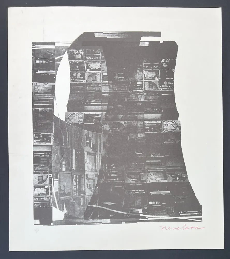 シルクスクリーン Nevelson - Louise Nevelson (1899-1988) - Night Reflections - Screen printing on paper - 1968