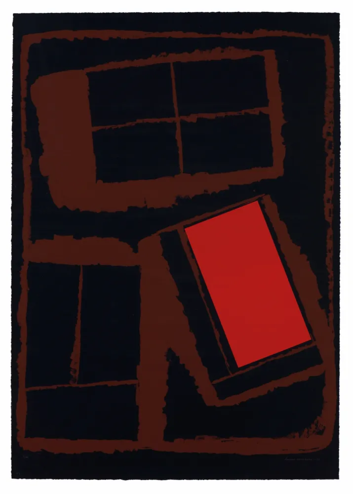 シルクスクリーン Nevelson - Untitled - hand-signed Silk-screen on hand-made paper 