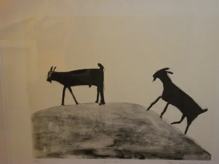 リトグラフ Nhlengethwa - Lets Go I