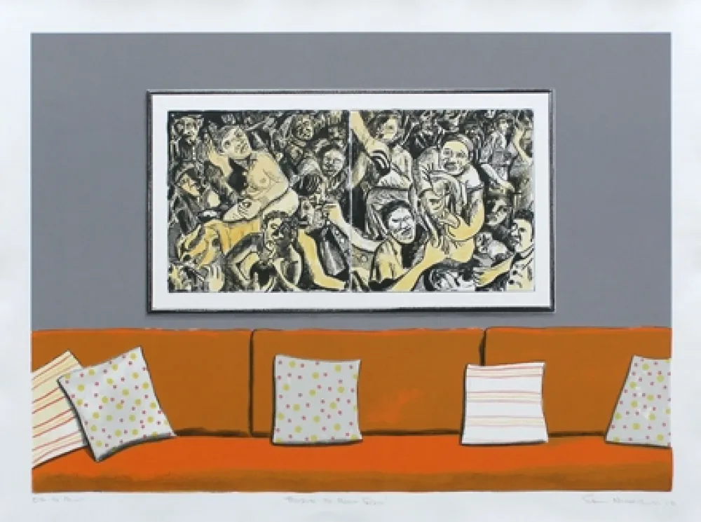 リトグラフ Nhlengethwa - Tribute to Helen Sebidi