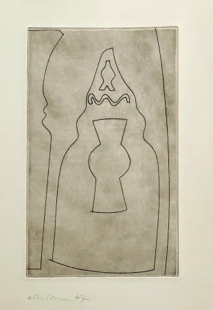 エッチング Nicholson - Curled Turkish form