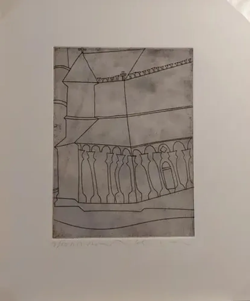 彫版 Nicholson - FRAGMENT OF TUSCAN CATHEDRAL  (1966)