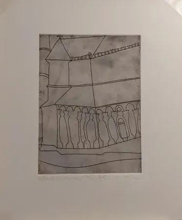 彫版 Nicholson - FRAGMENT OF TUSCAN CATHEDRAL  (1966)