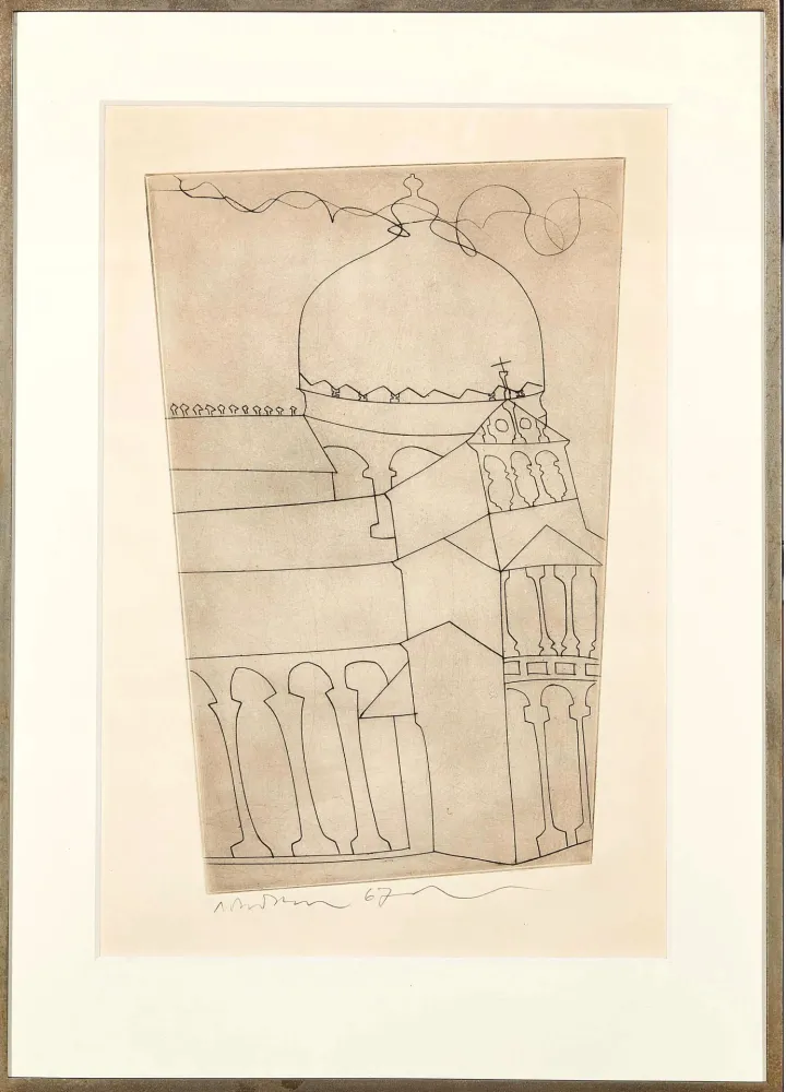 エッチング Nicholson - Pisa (Vertical)