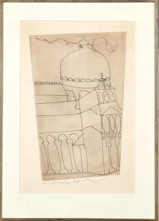 エッチング Nicholson - Pisa (Vertical)