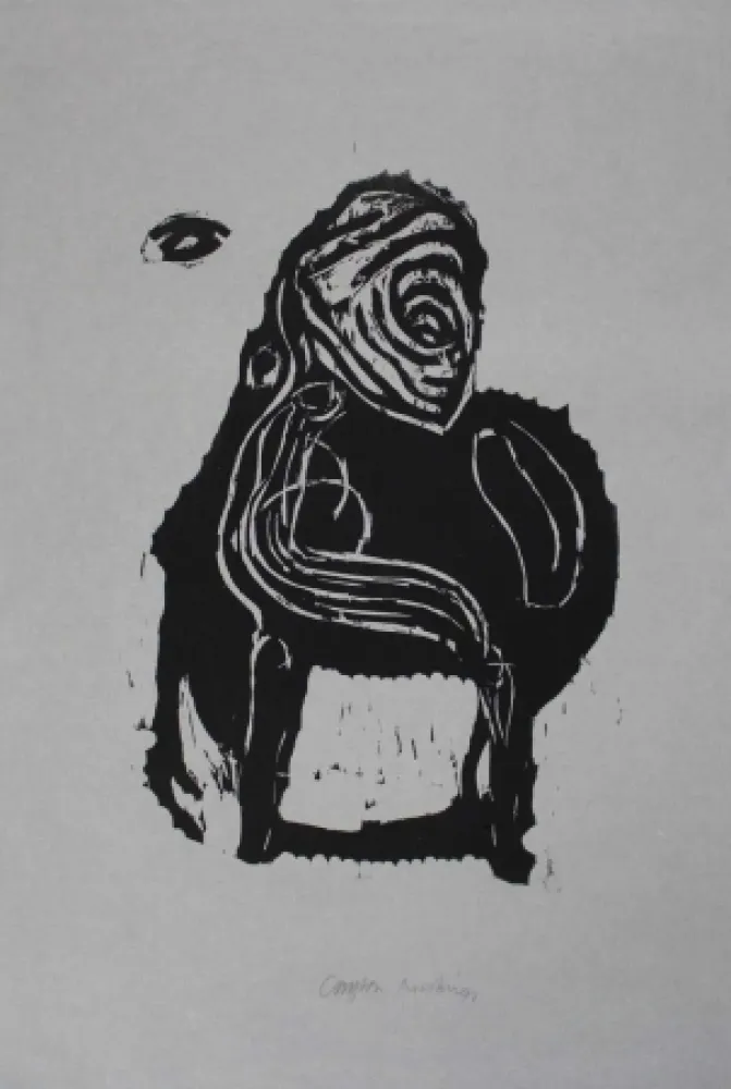 木版 Nicolai - Im Inneren frisst das Helle das Dunkle I