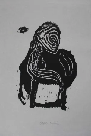 木版 Nicolai - Im Inneren frisst das Helle das Dunkle I