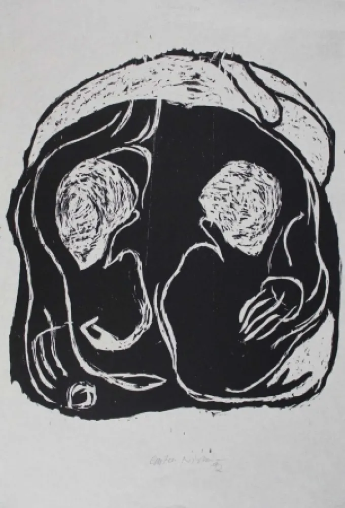 木版 Nicolai - Im Inneren frisst das Helle das Dunkle II