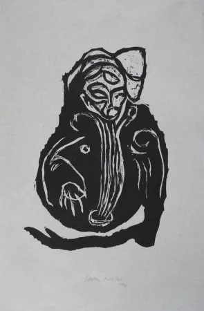 木版 Nicolai - Im Inneren frisst das Helle das Dunkle III