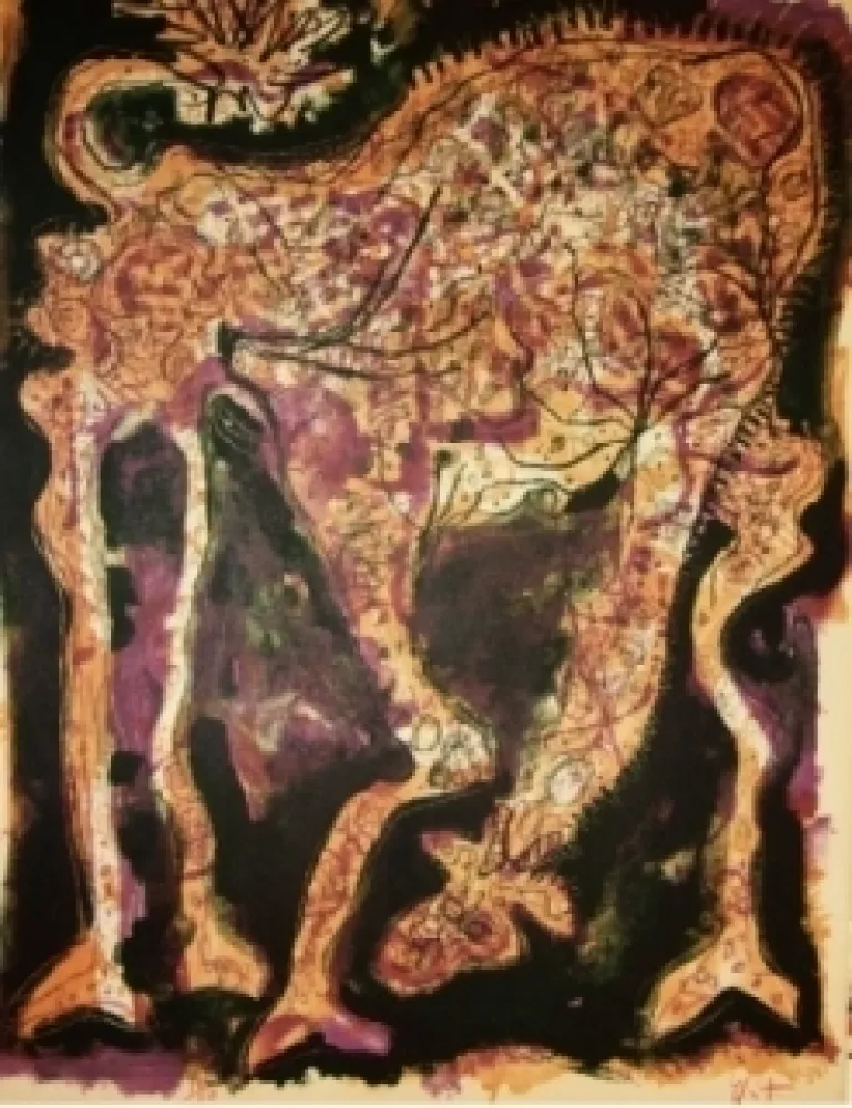 リトグラフ Nieto - Gracieuse dépliée