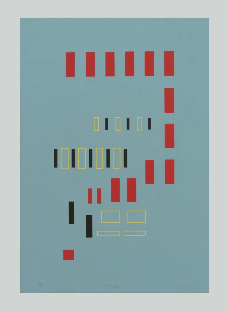 シルクスクリーン Nigro - Composizione