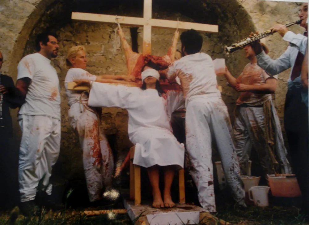 写真 Nitsch - 96 Aktion – Giardini San Martino, Napoli, T