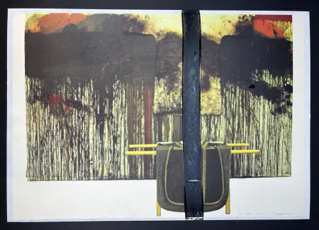 多数の Nitsch - Übermalte Bild-Lithographien