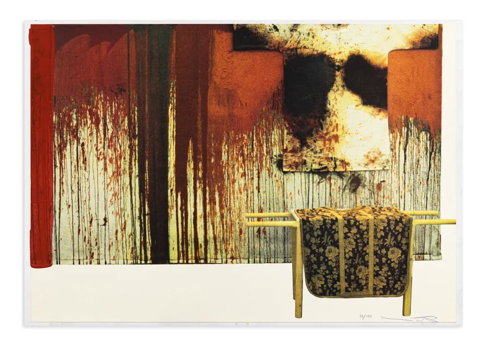 技術的なありません Nitsch - Übermalte Bild-Lithographien