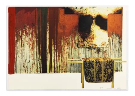 技術的なありません Nitsch - Übermalte Bild-Lithographien