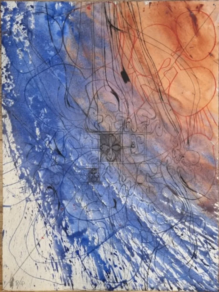 リトグラフ Nitsch - Untitled