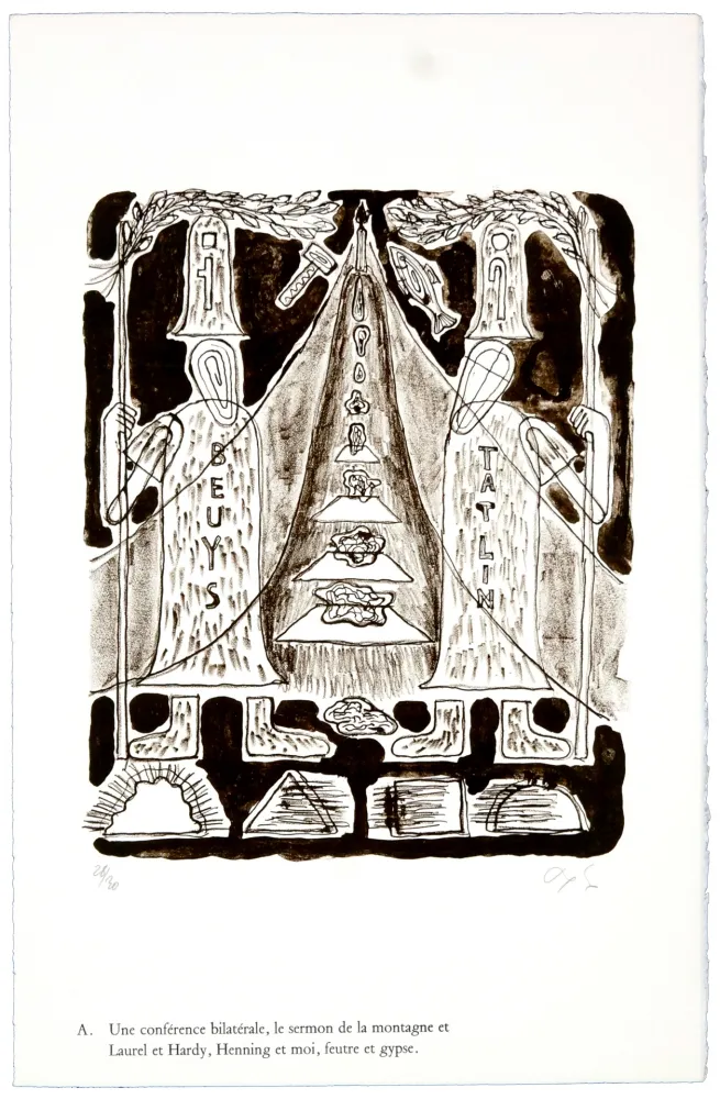 リトグラフ Nørgaard - A. Une conférence bilatérale