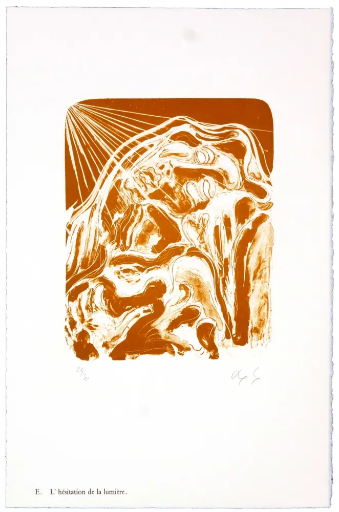 リトグラフ Nørgaard - E. L'héistation de la lumière.