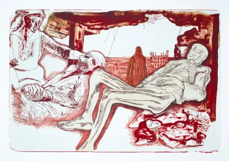 リトグラフ Nørgaard - La guerre III