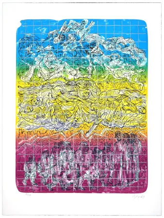 リトグラフ Nørgaard - Sans espoir nous devenons tous des morts ambulants