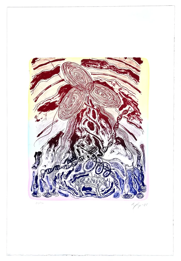 リトグラフ Nørgaard - Sophia et la bête