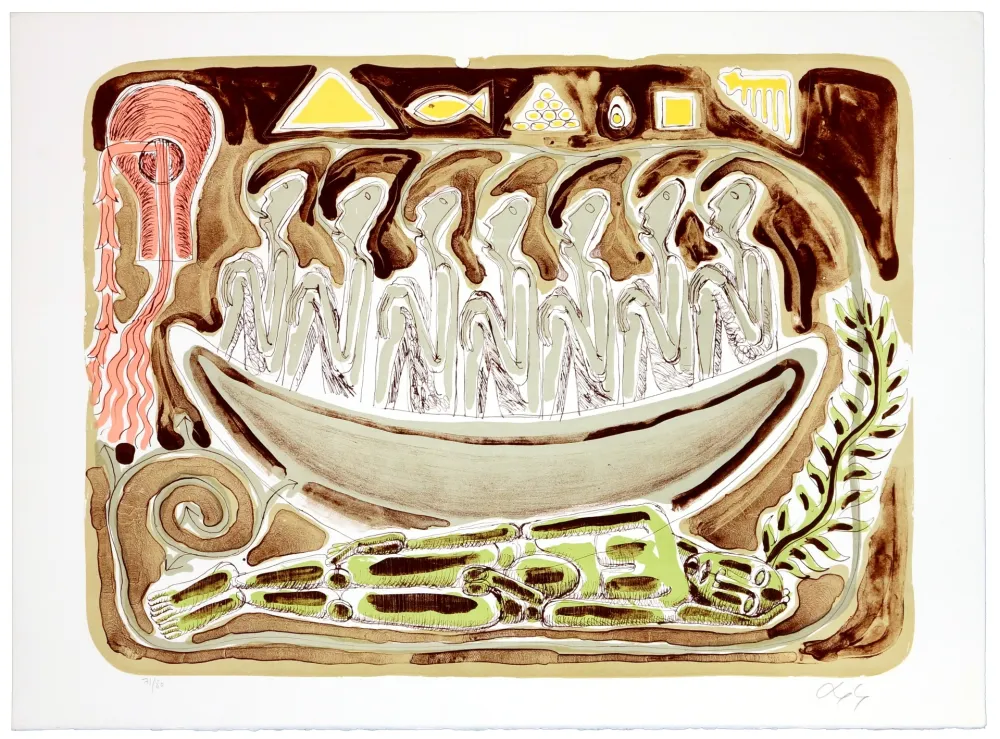 リトグラフ Nørgaard - Un voyage sans destination