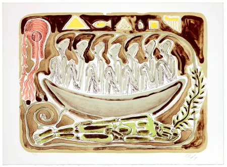 リトグラフ Nørgaard - Un voyage sans destination