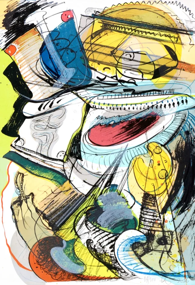 リトグラフ Nørgard - Leaving civilisation 2